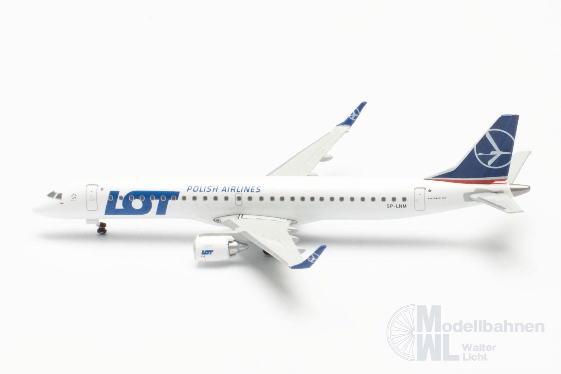 Herpa 536325-001 - Embraer E195 LOT Polish Airlines 1:500