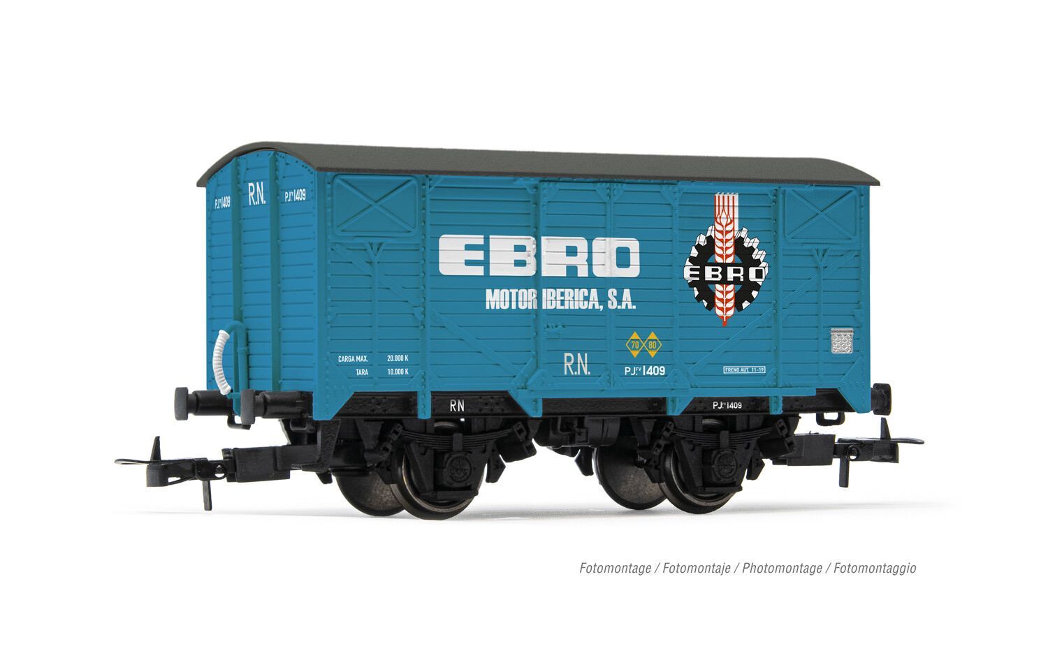Electrotren 6057 - Güterwagen gedeckt R.N. Ep.III Ebro H0/GL