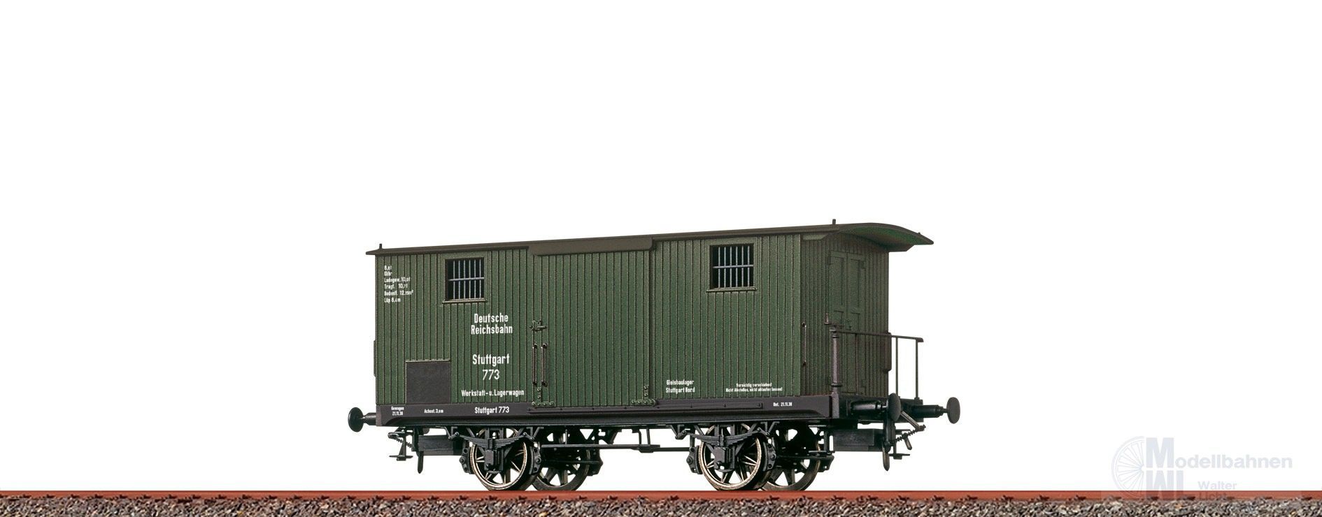 Brawa 47729 - Güterwagen gedeckt DRG Ep.II Typ G H0/GL