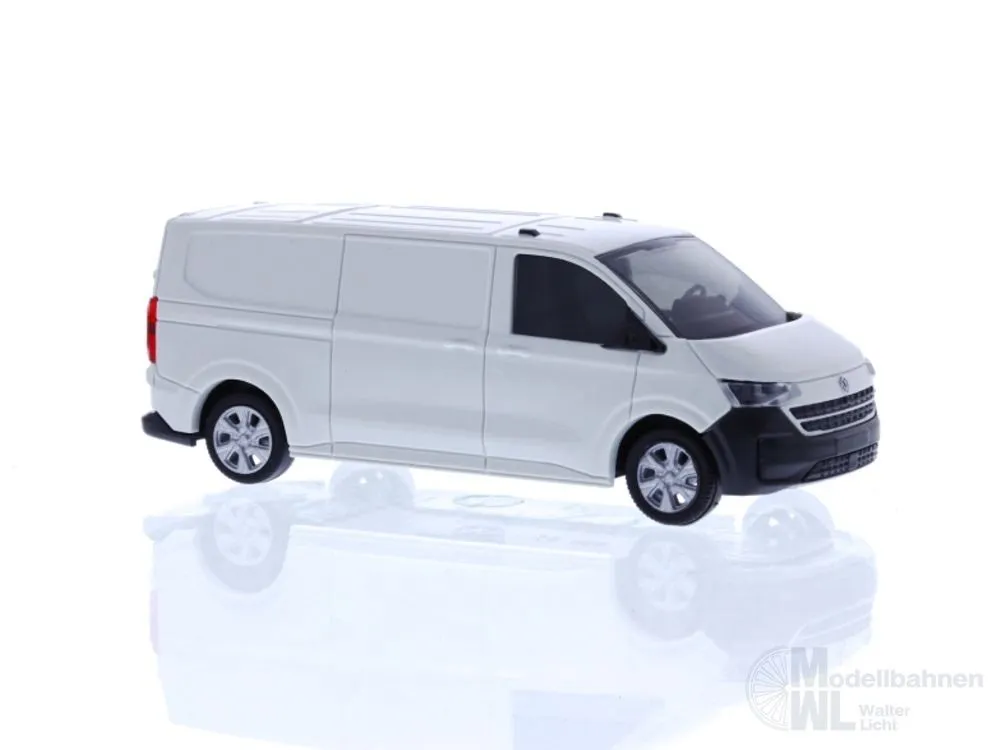 Rietze 11728 - Volkswagen e-Transporter T7 Kasten LR FD clear white H0 1:87