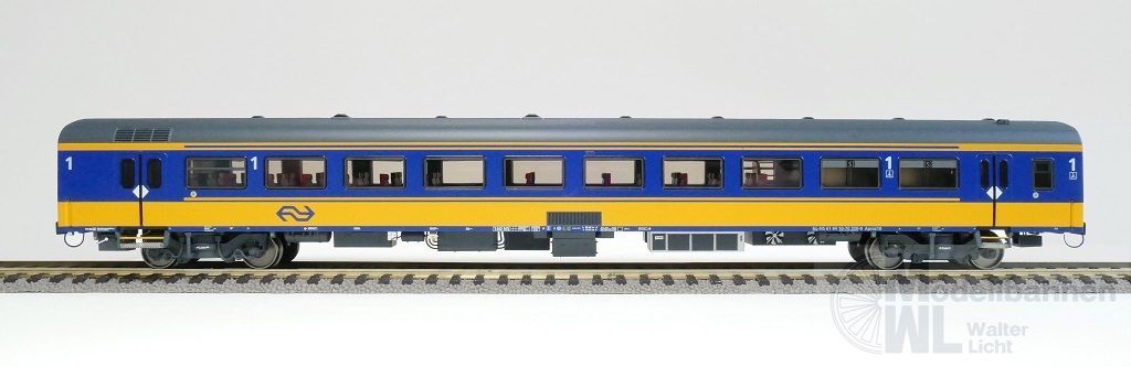 Exact Train 11013 - Personenwagen ICRm Apmz10 gelb/blau H0/GL