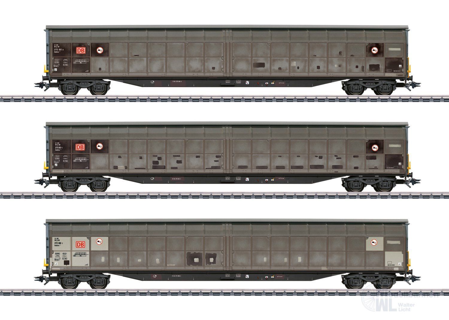 Märklin 48067 - Schiebewagen-Set DB AG Ep.VI 3.tlg. gealtert H0/WS Märklin 48067 - Schiebewagen-Set DB AG Ep.VI 3.tlg. gealtert H0/WS
