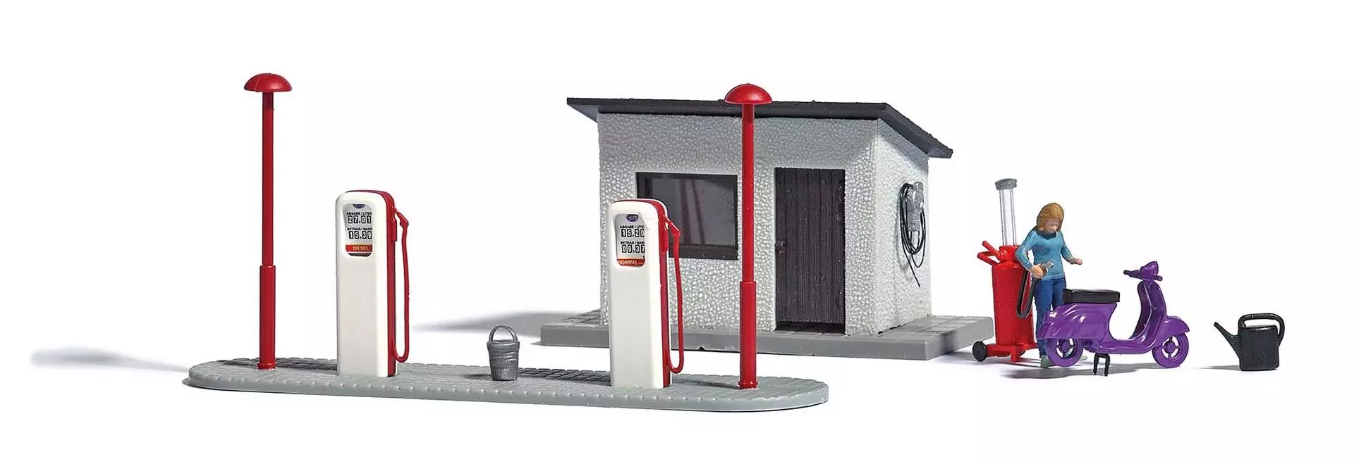 Busch 7832 - A-Set: Tankstelle H0 1:87