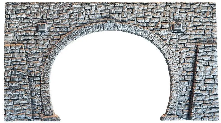 Noch 58248 - Tunnel-Portal 2-gleisig, 23,5 x 13 cm H0 1:87