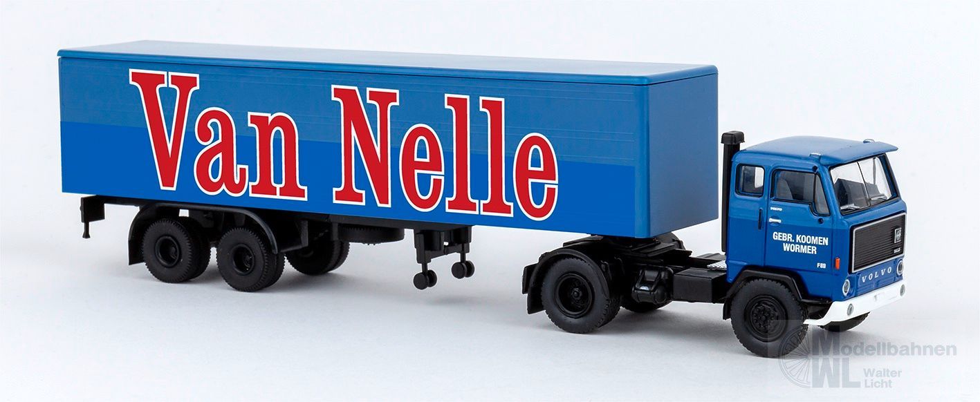 Brekina 85674 - Volvo F89 Koffersattelzug van Nelle (NL) H0 1:87