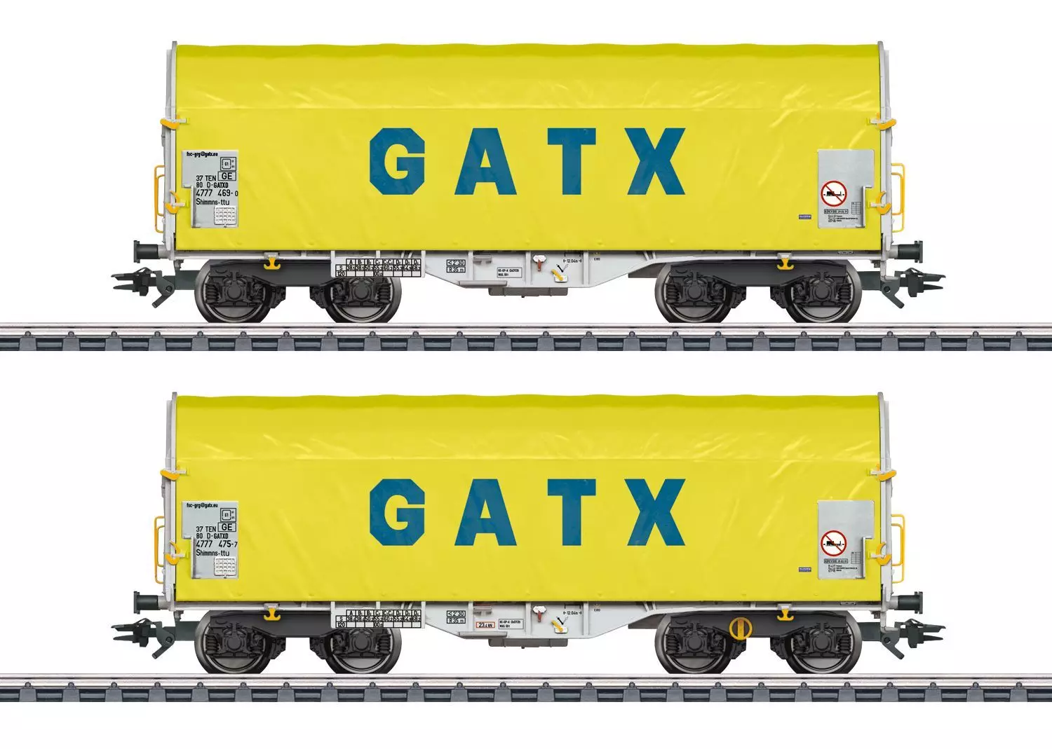 Märklin 47232 - Schiebeplanenwagen Set GATX Ep.VI 2.tlg. H0/WS