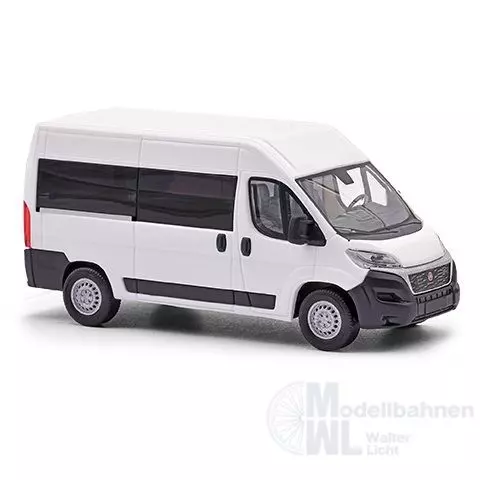 Busch 54650 - Fiat Ducato Bus Weiß H0 1:87