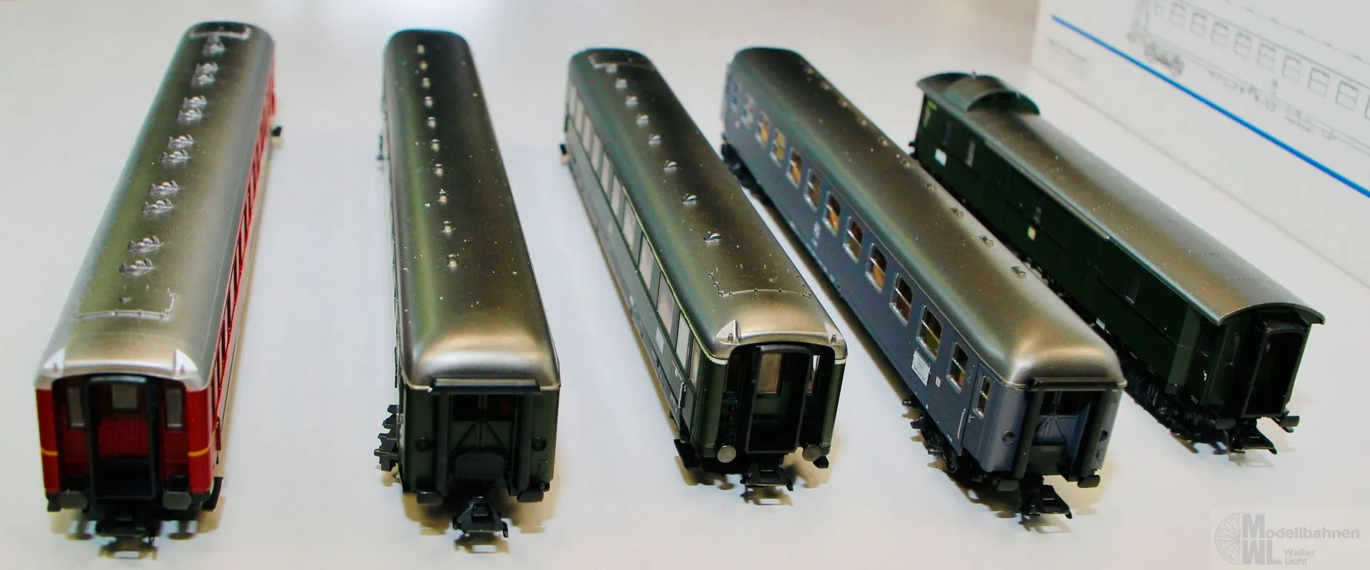 Märklin 42941 - MÄRKLIN - Personenwagen Set DB/FS Ep.III Riviera Express 5.tlg. H0/WS