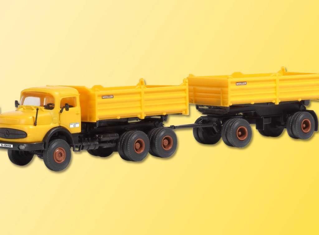 Kibri 14026 - Mercedes-Benz Rundhauber MEILLER Kipperzug H0 1:87