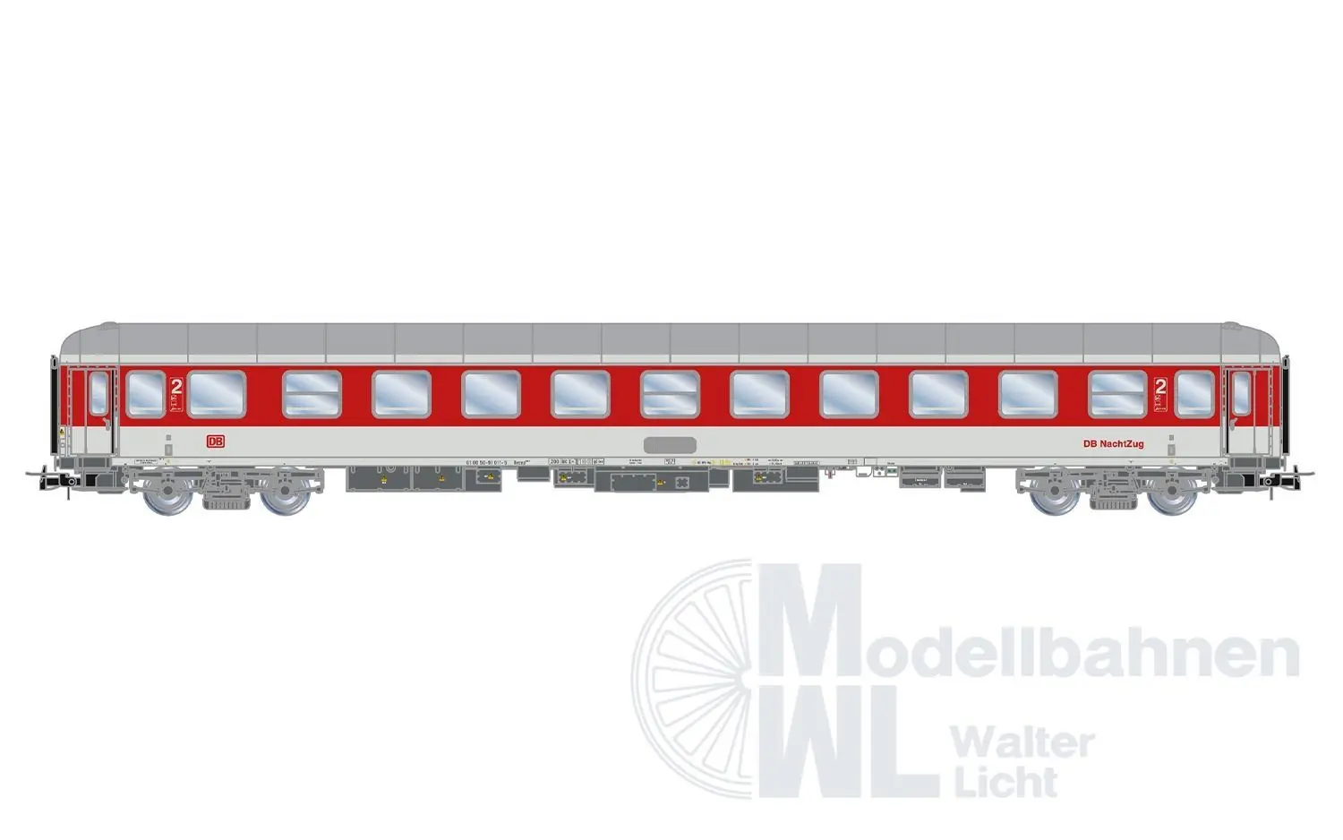 Rivarossi 4416 - Personenwagen Set DB Ep.V 2.tlg. H0/GL