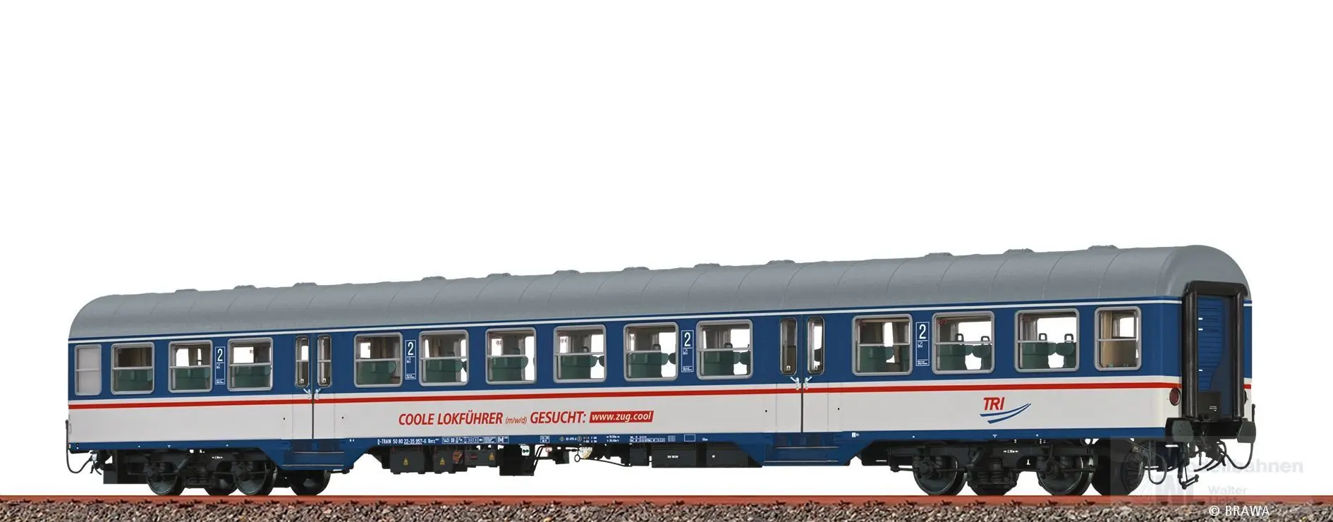 Brawa 46634 - Personenwagen TRI Ep.VI Bnrz450.3 H0/GL