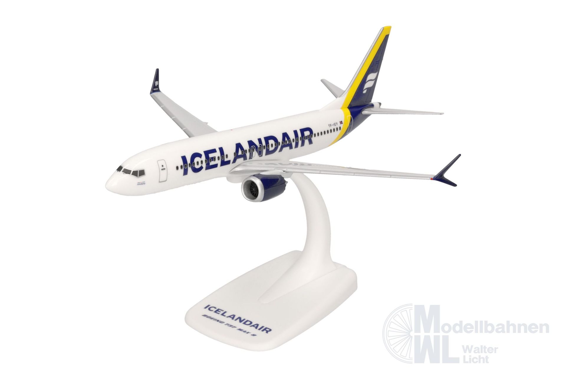 Herpa 614641 - Boeing 737 Max 8 Icelandair yellow 1:200