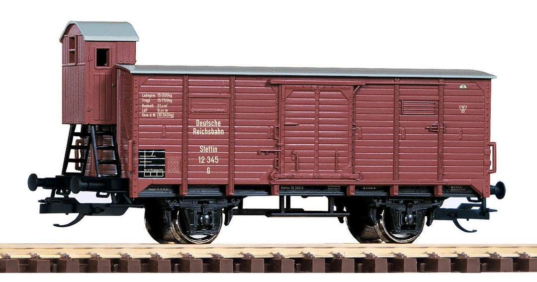 Piko 47766 - Güterwagen ged. DRG Ep.II mit Bremserhaus TT 1:120
