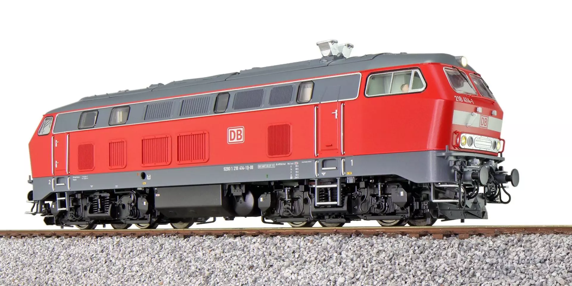 ESU 31017 - Diesellok BR 218 414 DB Ep.VI verkehrsrot H0/GL/WS