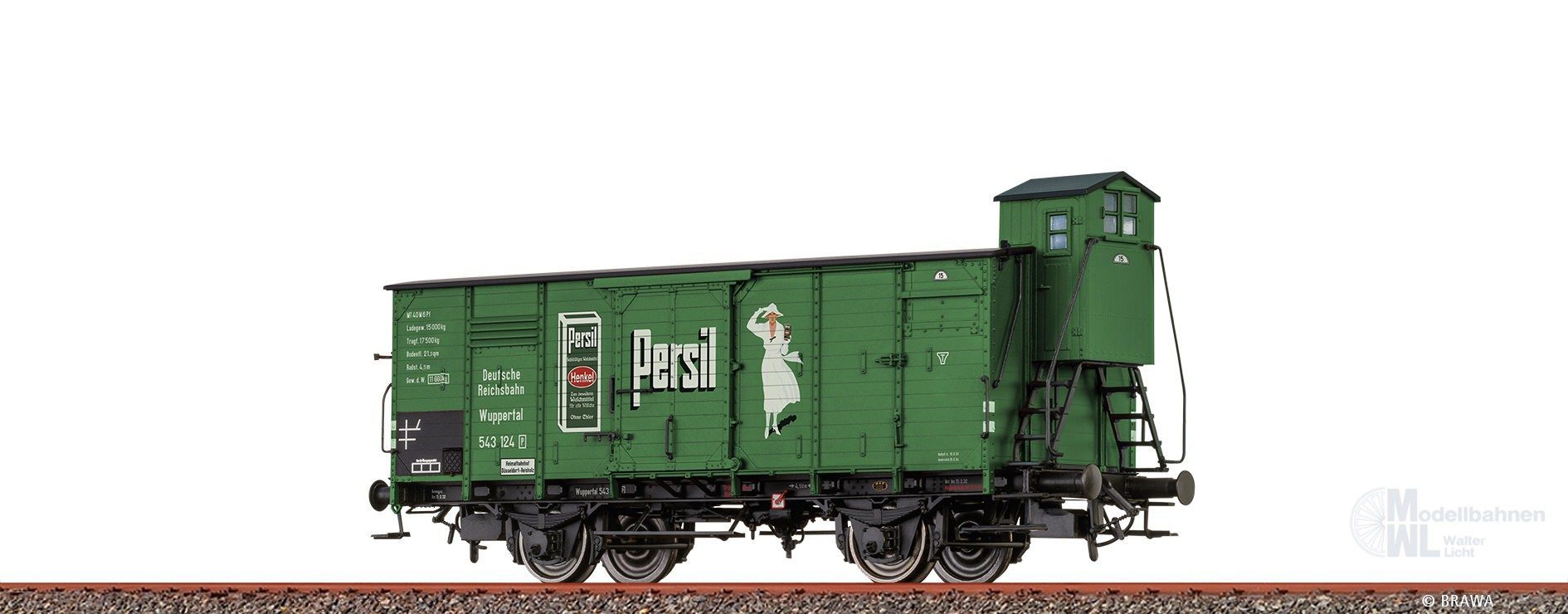Brawa 51148 - Güterwagen ged. DRG Ep.II G10 Persil H0/GL