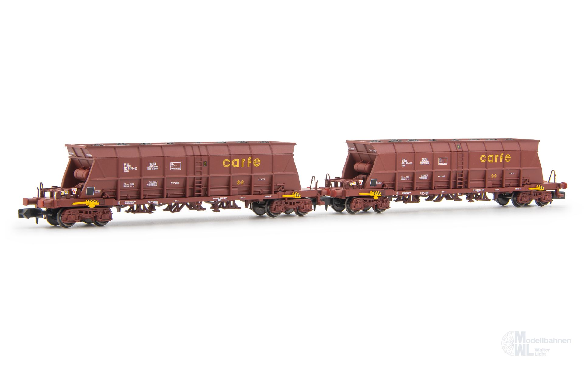 Arnold 6671 - Selbstentladewagen Set RENFE Ep.V/VI 2.tlg. Mercancias N 1:160 Arnold 6671 - Selbstentladewagen Set RENFE Ep.V/VI 2.tlg. Mercancias N 1:160
