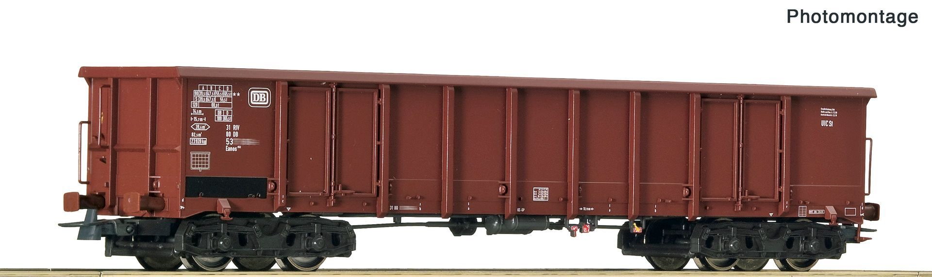 Roco 6600440 - 2er Set offene Güterwagen Eanos DB
