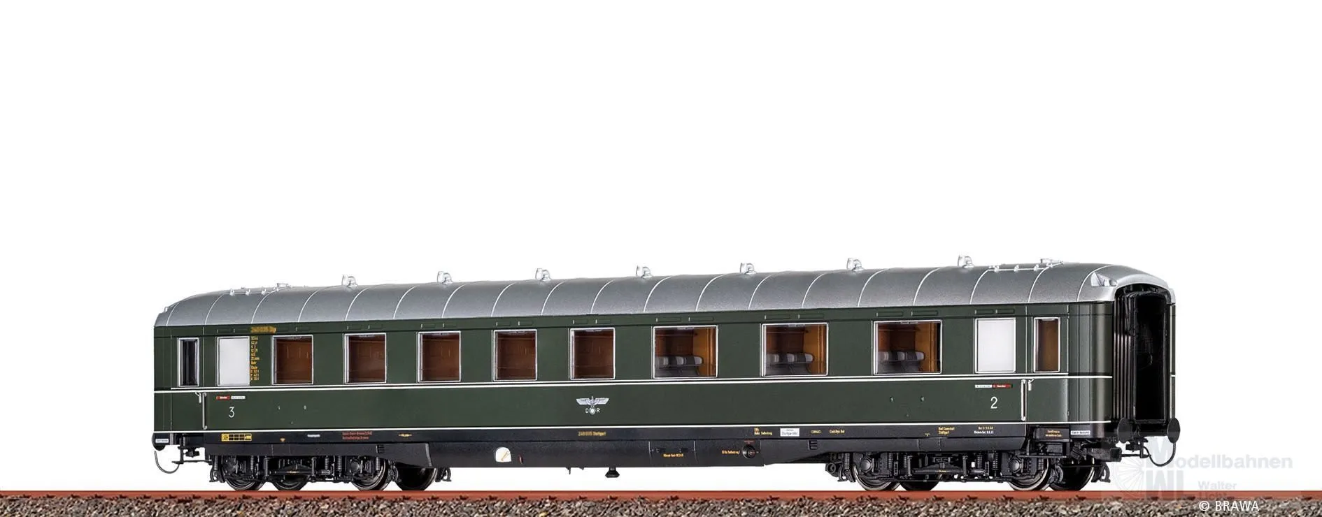 Brawa 58196 - Personenwagen DRG Ep.II BC44ü-39 H0/GL Innenbeleuchtung