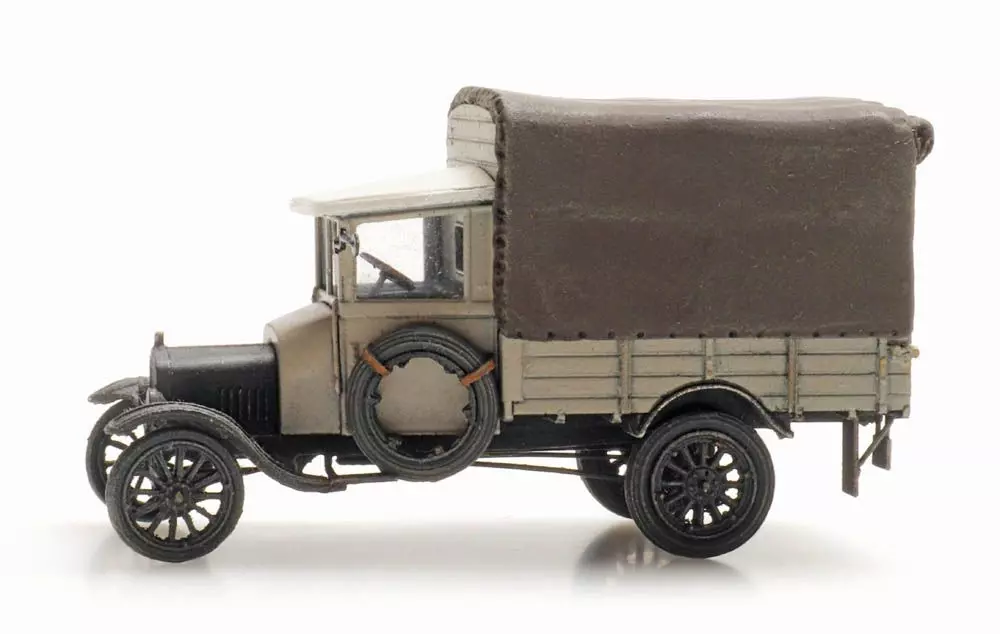ARTITEC b.v. 387470 - Ford TT grau mit Haube H0 1:87