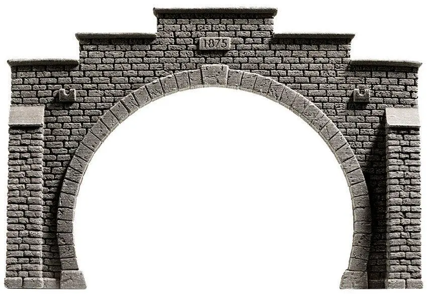 Noch 58052 - Tunnel-Portal 2-gleisig, 21 x 14 cm H0 1:87