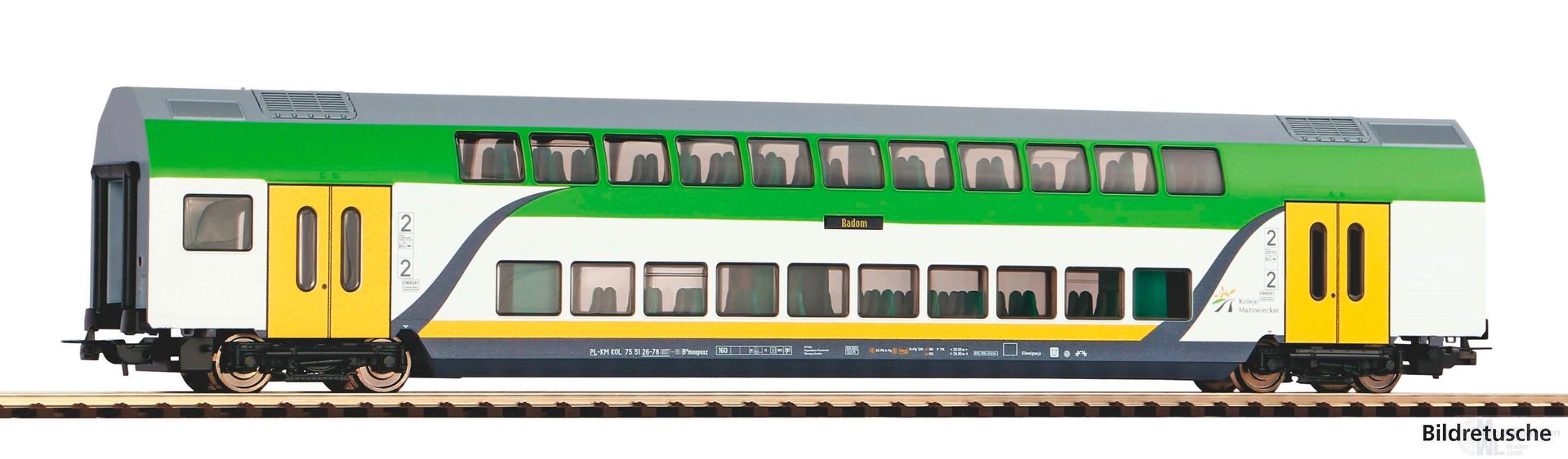 Piko 27738 - Doppelstockwagen Koleje Ep.VI 2.Kl. H0/GL