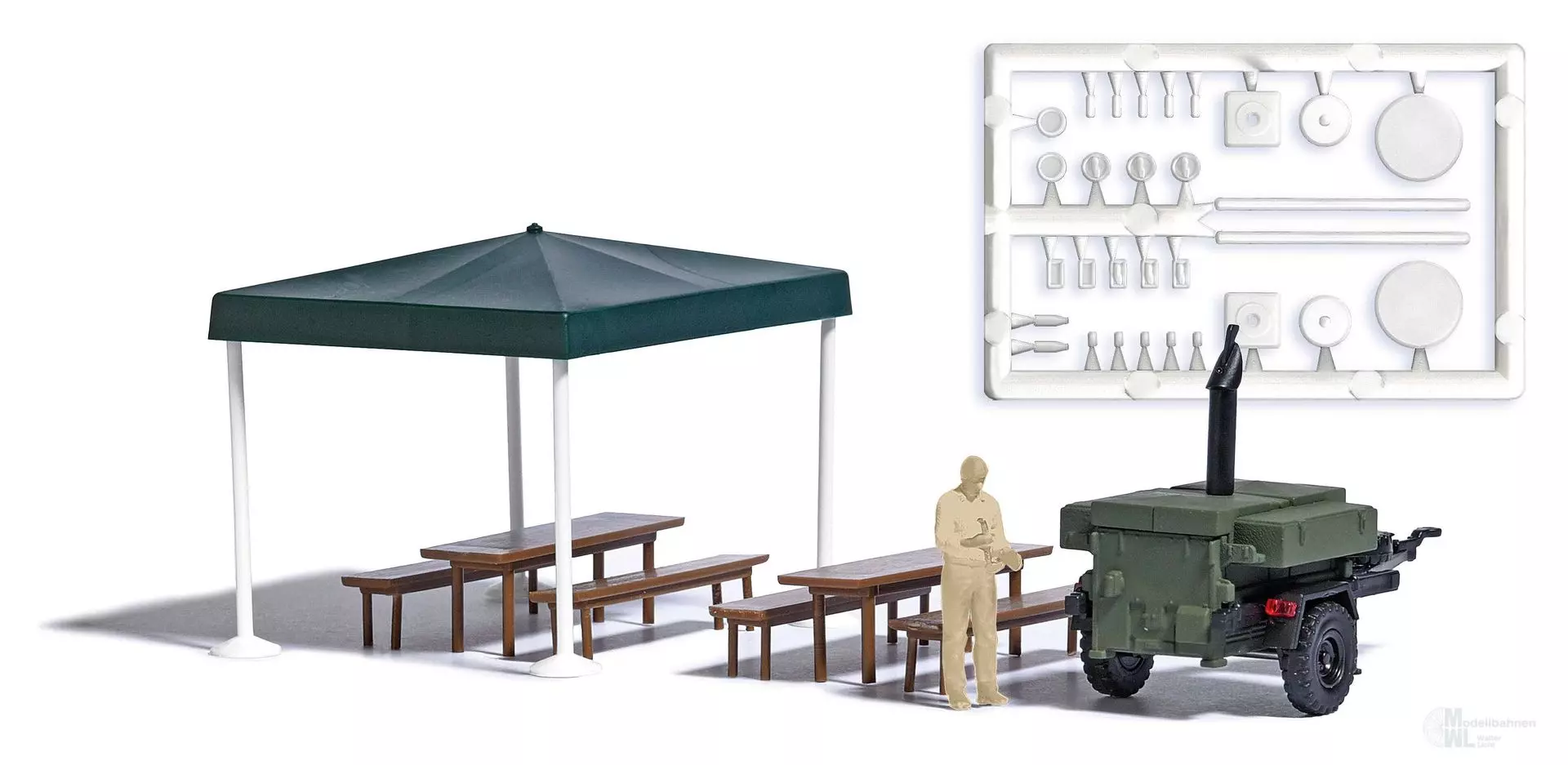 Busch 1829 - Gulaschkanone mit Koch H0 1:87