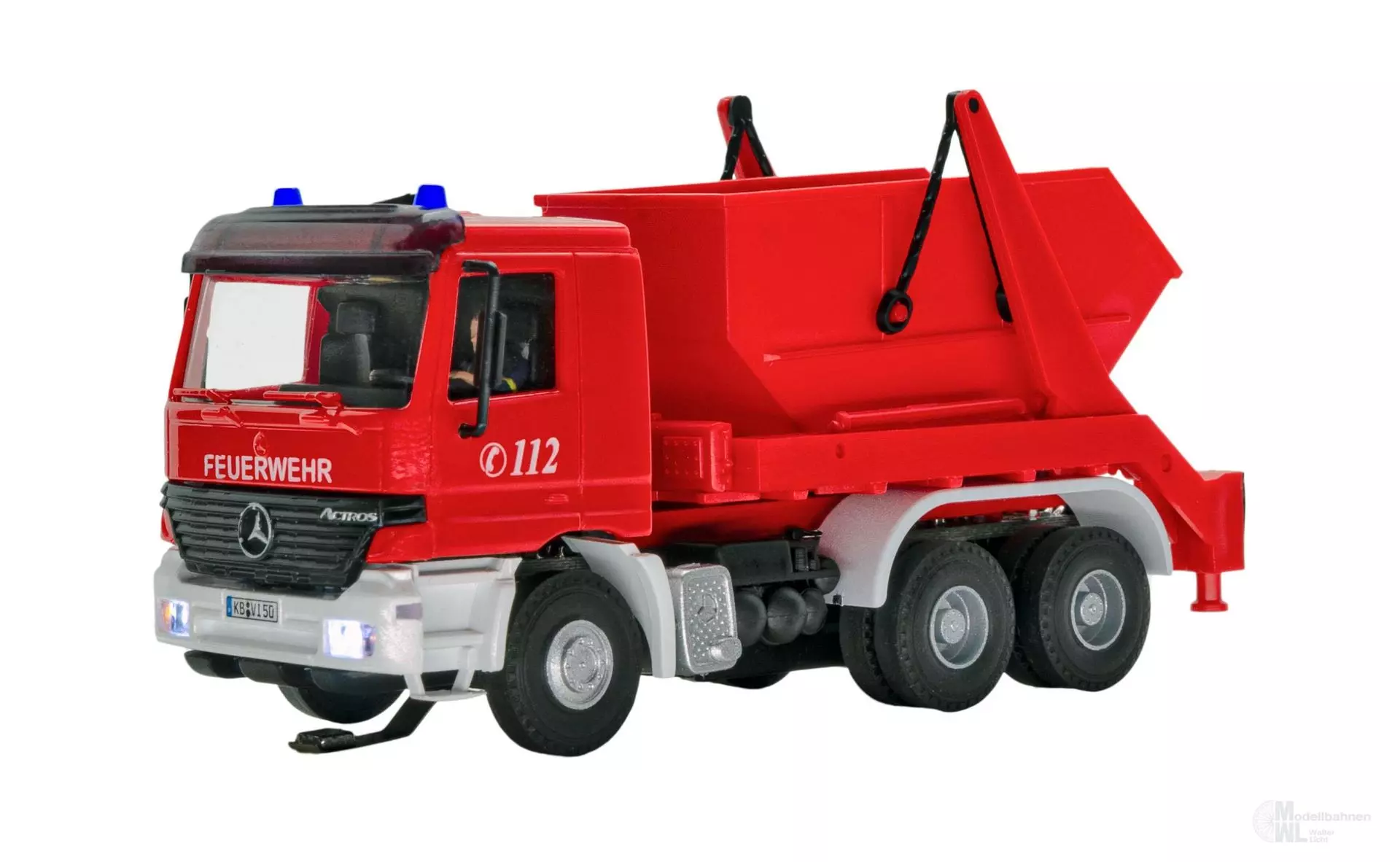 Viessmann 8053 - CarMotion Mercedes-Benz Actros Absetzkipper Feuerwehr H0 1:87