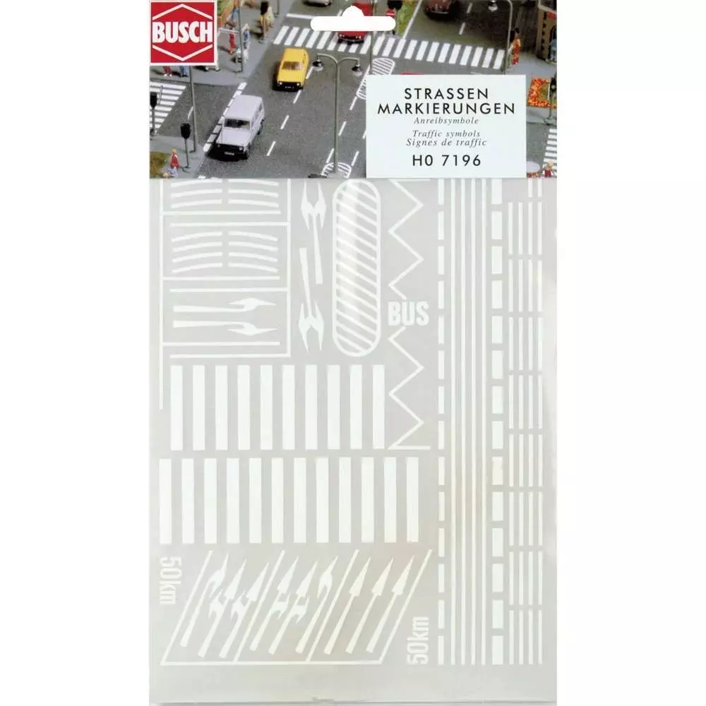 Busch 7197 - Straßenmarkierung N 1:160