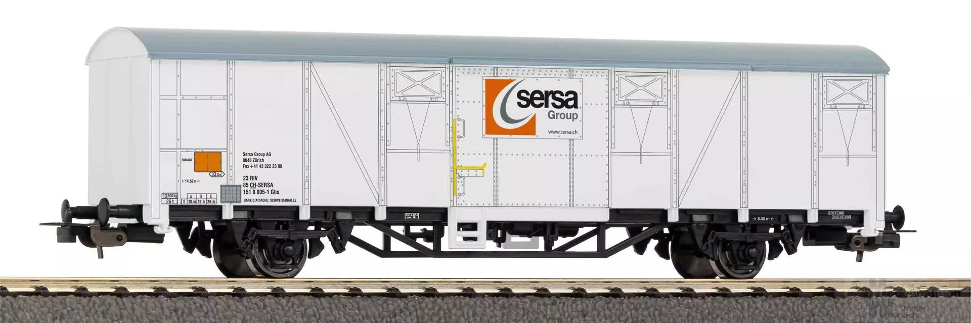 Piko 27721 - Güterwagen ged. SBB Ep.VI Sersa H0/GL