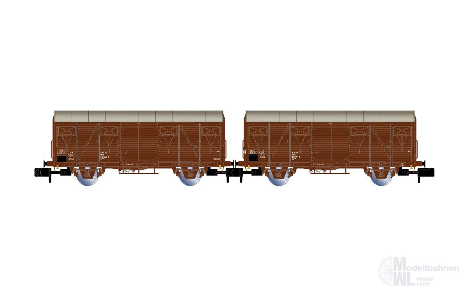 Arnold 6719 - Güterwagen Set DR Ep.IV 2.tlg. N 1:160