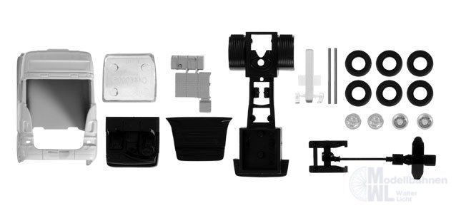 Herpa 084413 - Scania R TL Zugmaschine, weiß Inhalt: 2 Stück TT 1:120