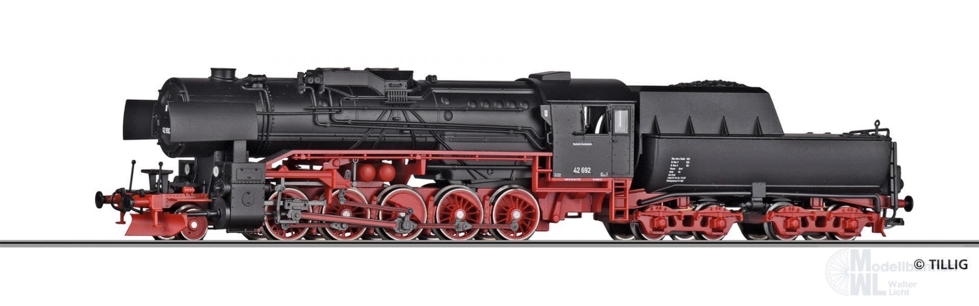 Tillig 02061 - Dampflok BR 42 DB Ep.III TT 1:120 Tillig 02061 - Dampflok BR 42 DB Ep.III TT 1:120