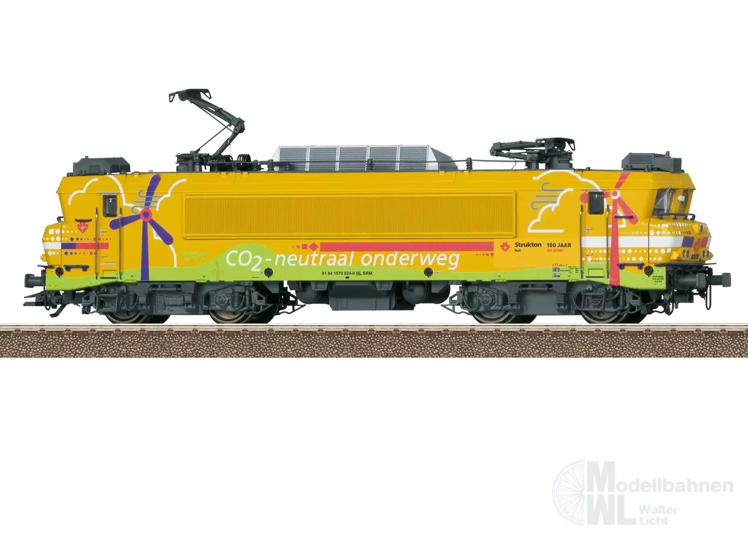 Trix 25161 - E-Lok Reihe 1800 Strukton Rail B.V. Ep.VI H0/GL Sound