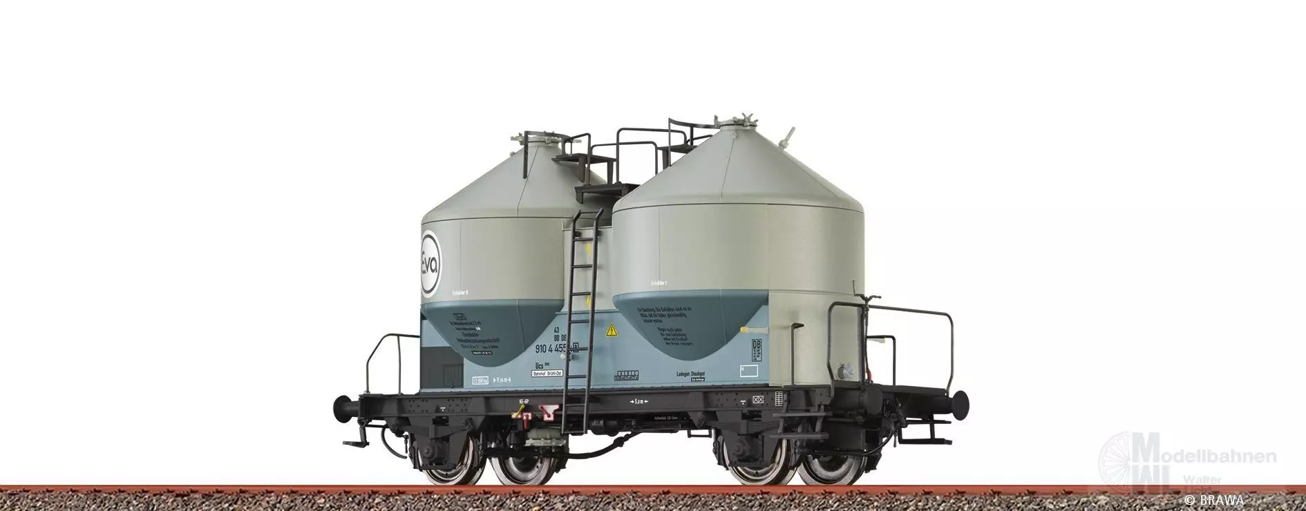 Brawa 51329 - Staubbehälterwagen DB Ep.IV Ucs909 EVA H0/GL