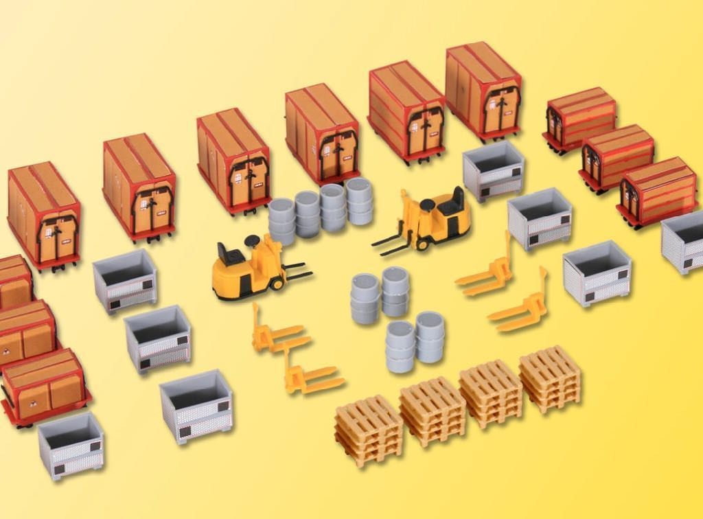 Kibri 38647 - Kleincontainer und Ladegut H0 1:87