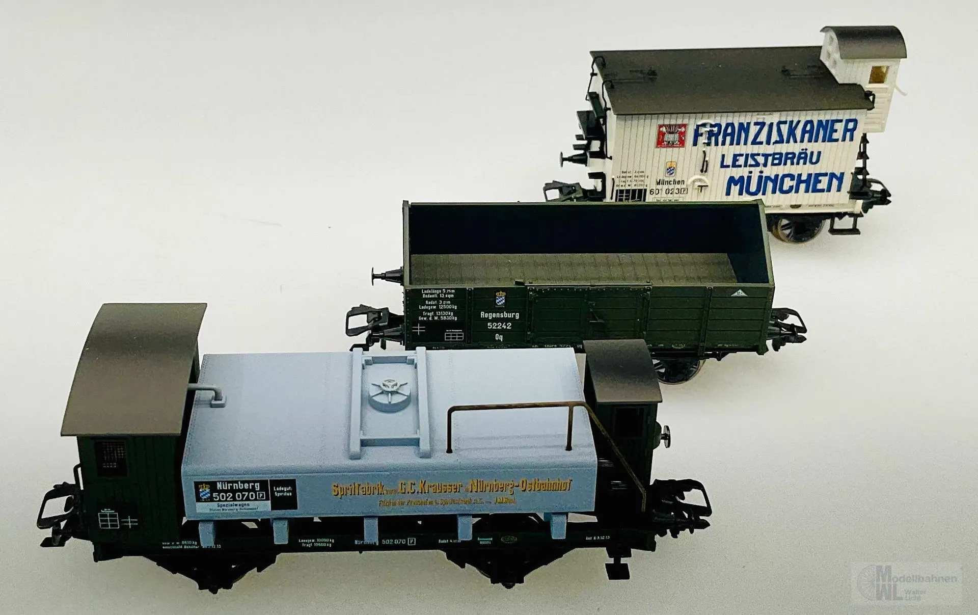 Märklin 46066 - MÄRKLIN - Güterwagen-Set K.Bay.Sts.B Ep.I 3.tlg. H0/WS