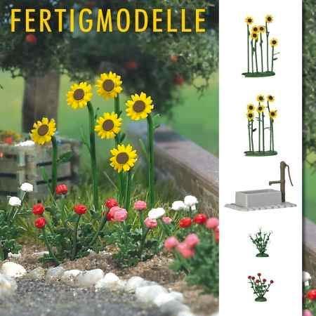 Busch 1232 - Sonnenblumen & Rosen H0 1:87