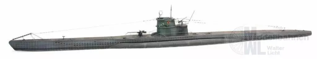ARTITEC b.v. 50132 - U-Boot VII C Wasserlinie BAUSATZ H0 1:87