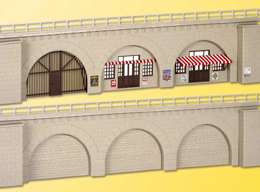 Kibri 39755 - Arkadenstück mit verschiedenen Bogeneinsätzen 2 Stück H0 1:87