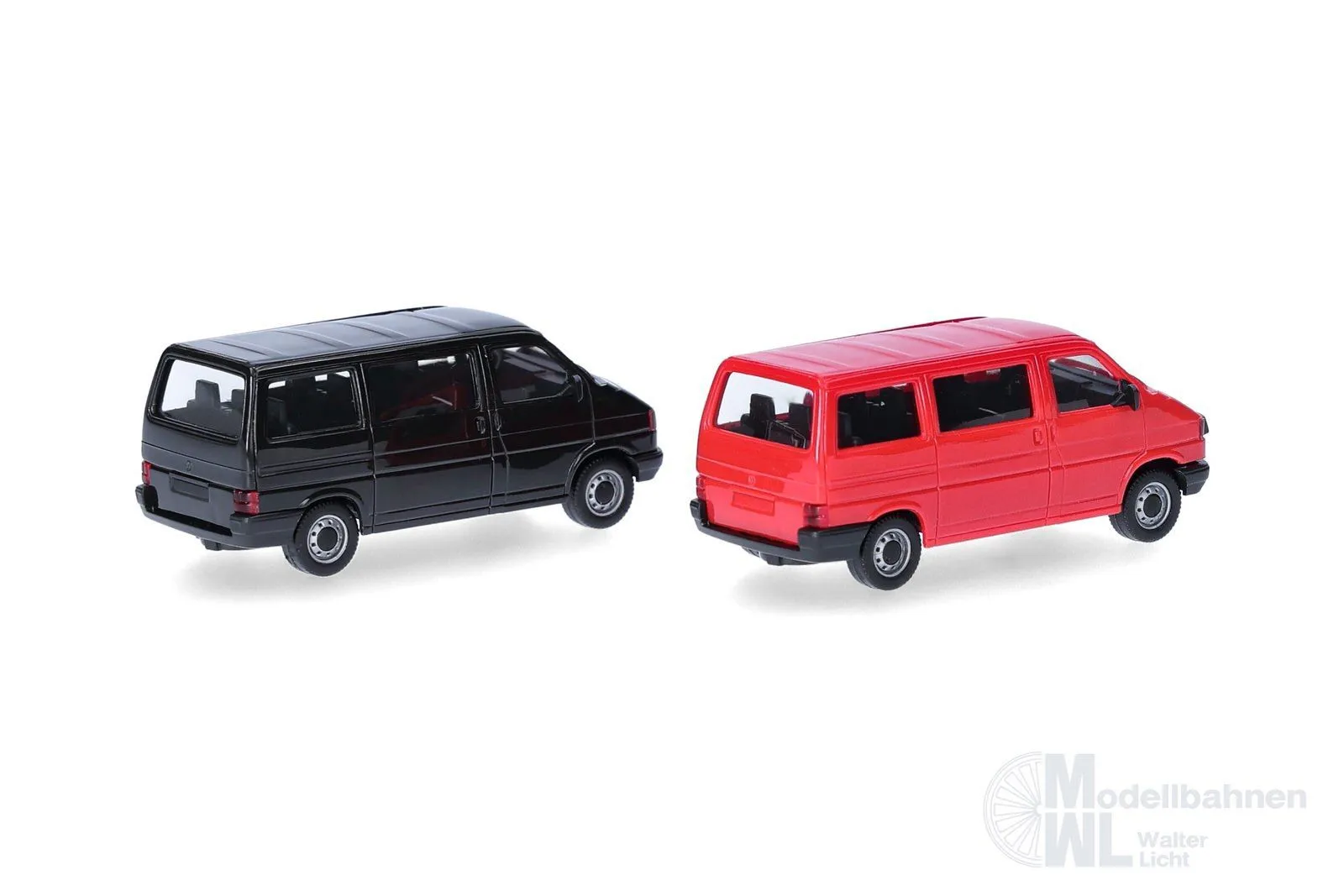 Herpa 012805-003 - MiKi VW T4 Bus rot und schwarz H0 1:87