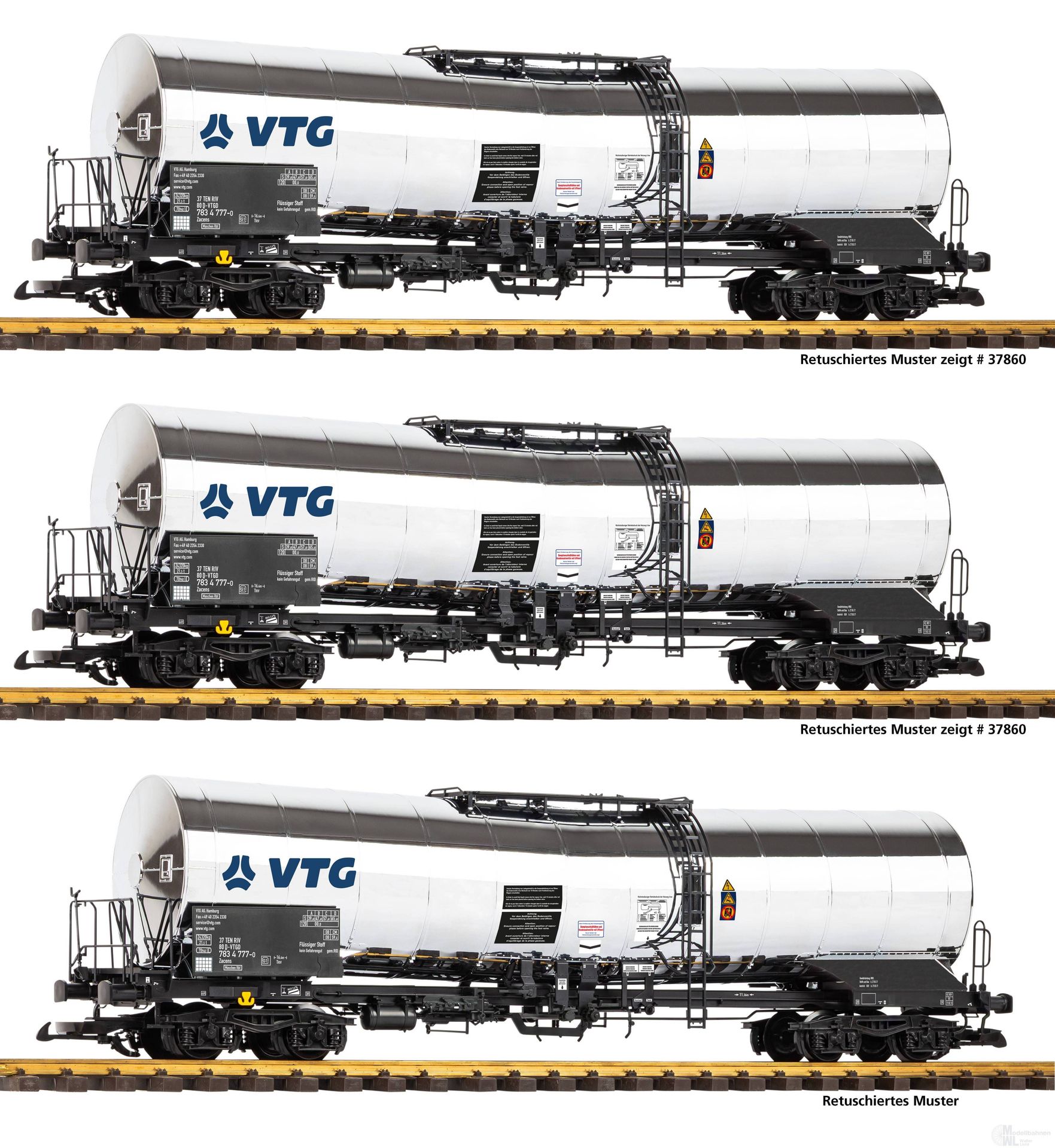 Piko 37863 - Kesselwagen Set aus 37860/37861/37864 Spur G 1:22,5