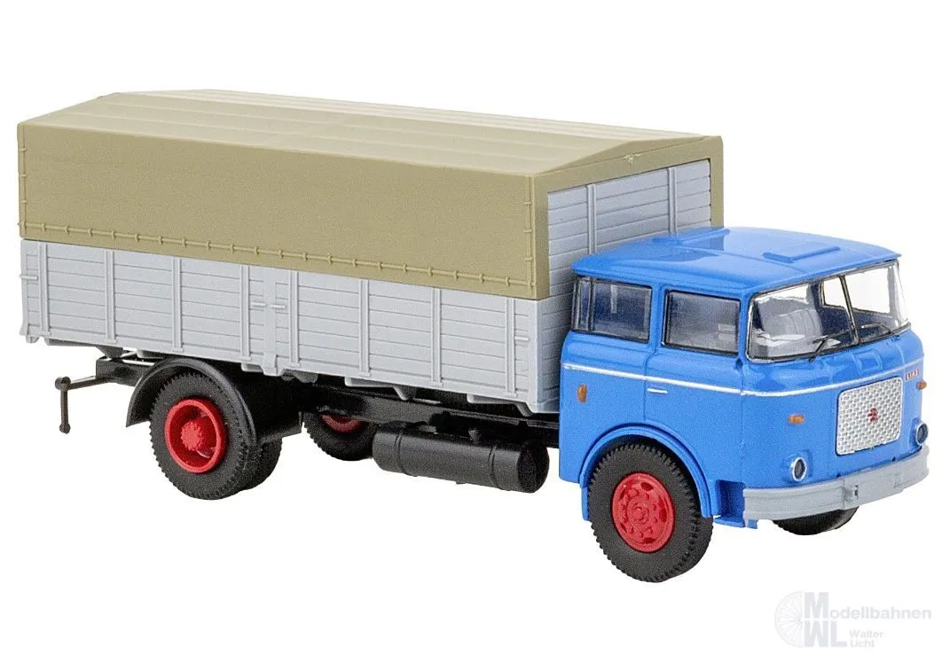 Brekina 71864 - LIAZ 706 Pritsche/Plane-LKW blau H0 1:87