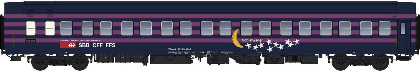 LS Models 47255 - Schlafwagen SBB Ep.V TEN WLAm H0/GL