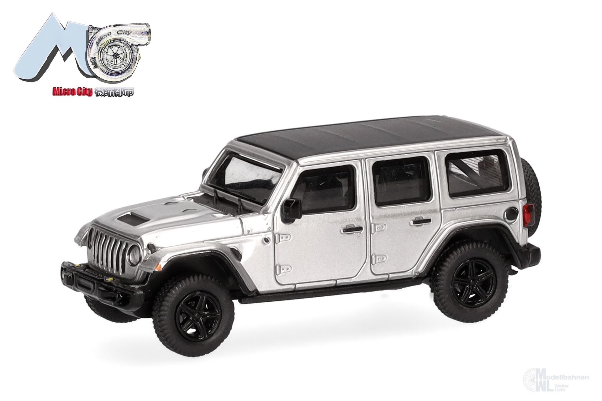 Herpa 87MC000027 - Jeep Wrangler silber (ab 2017 H0 1:87