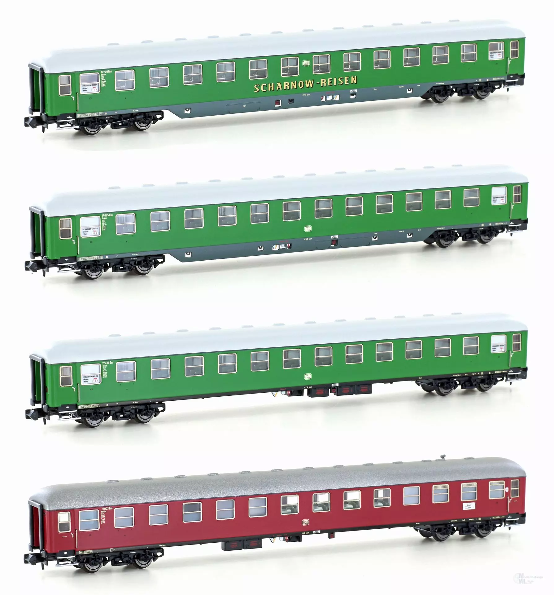 Hobbytrain 22203 - Scharnow Set 2 DB Ep.III 4.tlg. N 1:160