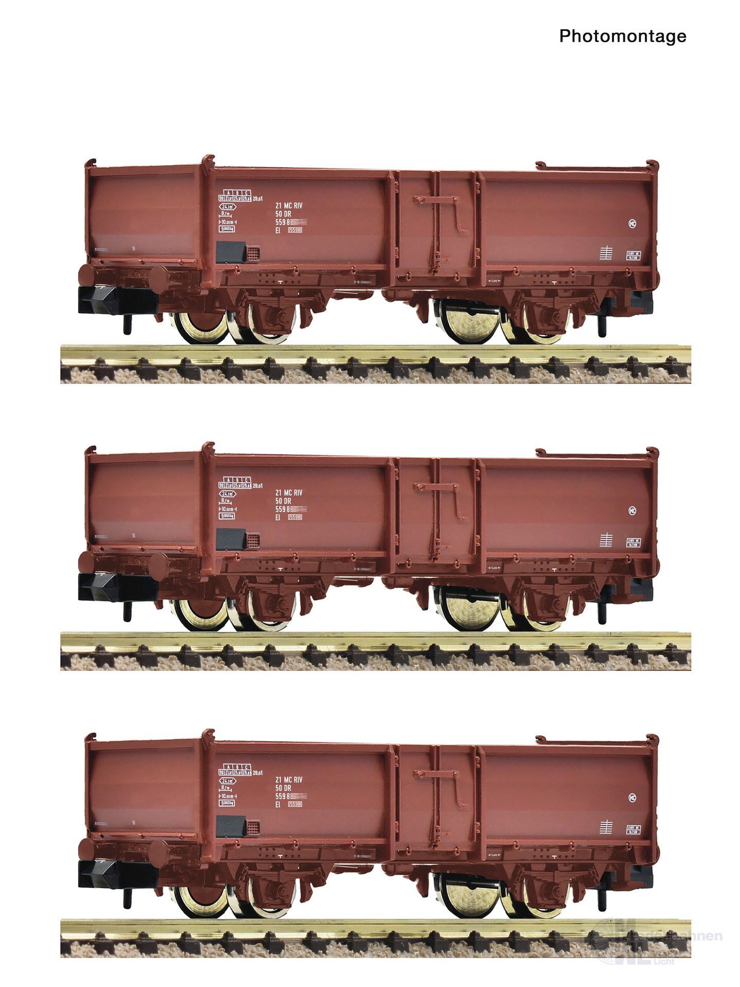 Fleischmann 6660158 - Güterwagen Set DR Ep.IV 3.tlg. N 1:160