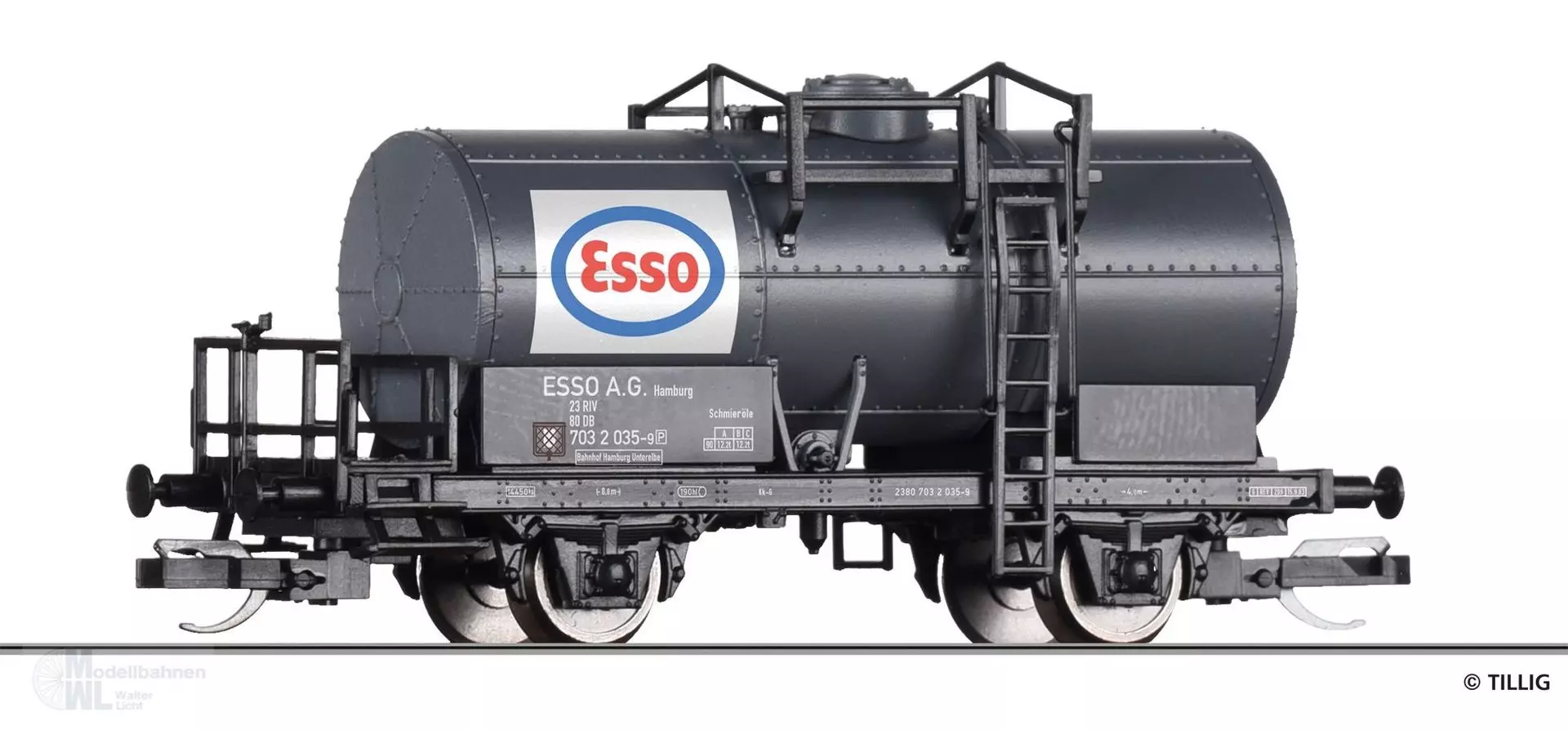 Tillig 95777 - Kesselwagen DB Ep.IV ESSO AG TT 1:120