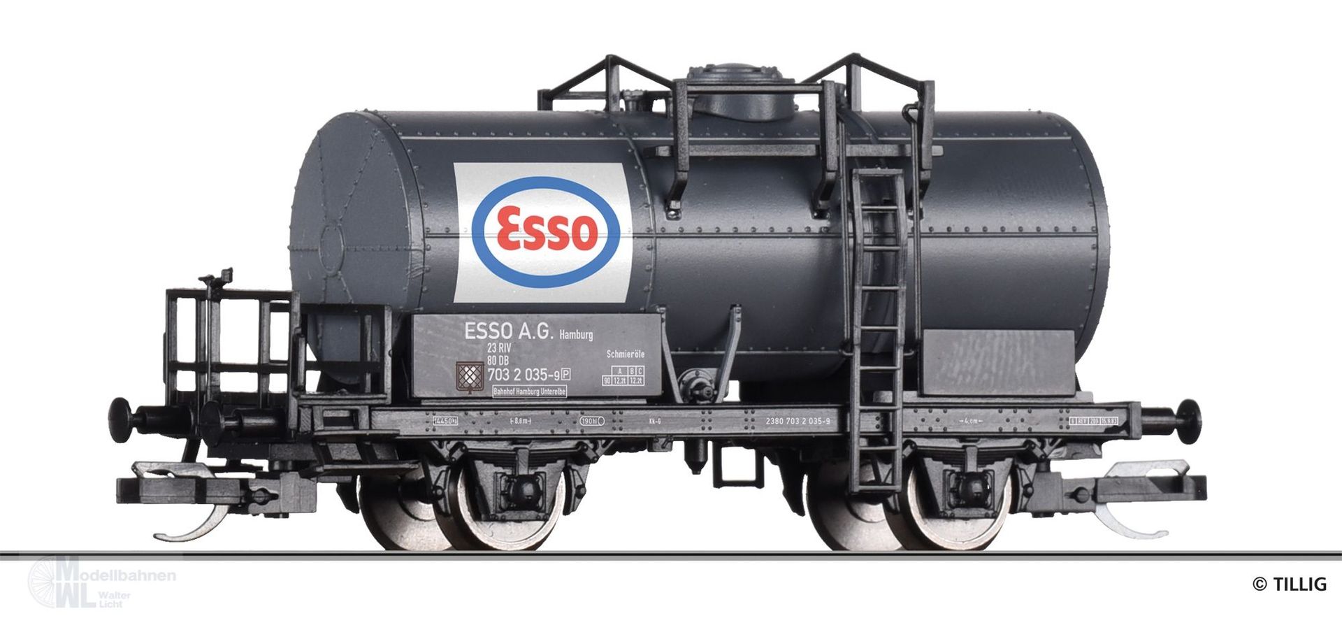 Tillig 95777 - Kesselwagen DB Ep.IV ESSO AG TT 1:120