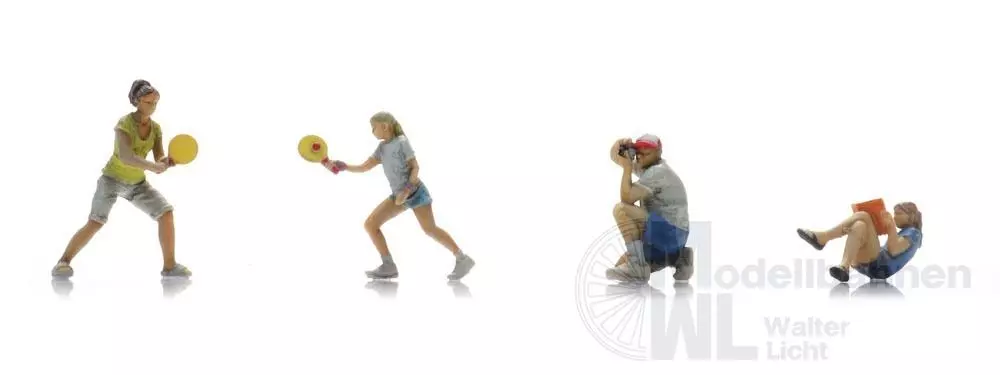 ARTITEC b.v. 5870092 - Campingglück - Spielen (4x) H0 1:87