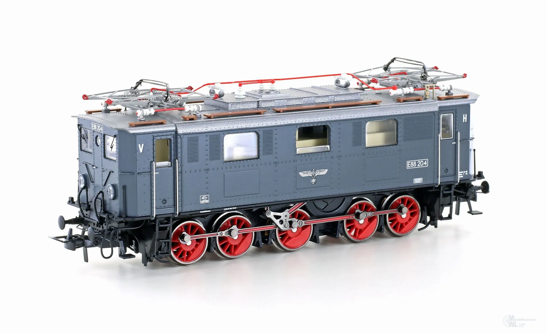 Jägerndorfer Modellbahn 12602 - E-Lok E 88 204 DRG Ep.II graublau H0/WS Sound